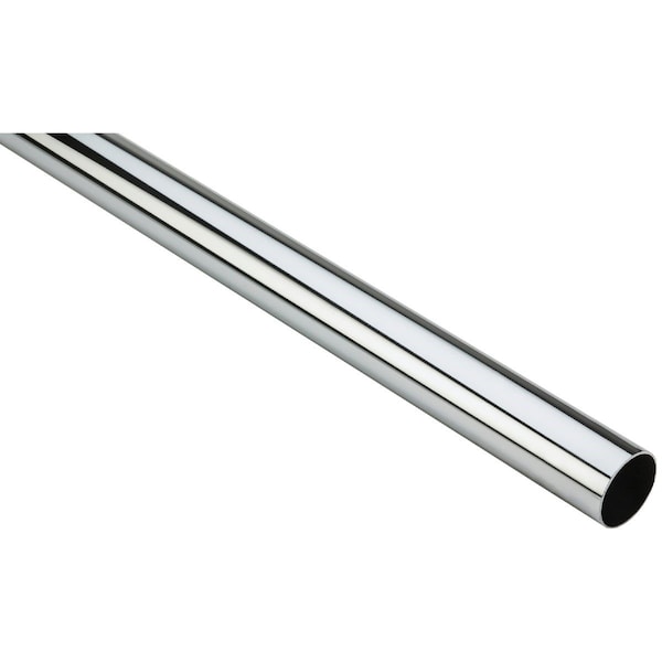 National Stanley Home Designs 8 Ft. x 1-5/16 In. Cut-to-Length Closet Rod, Chrome S822099 - main
